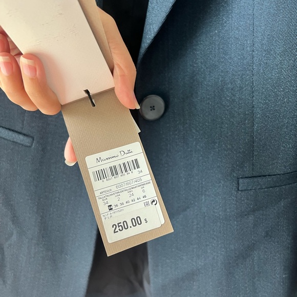 NWT Massimo Dutti Navy Blazer 💙 - Picture 3 of 6